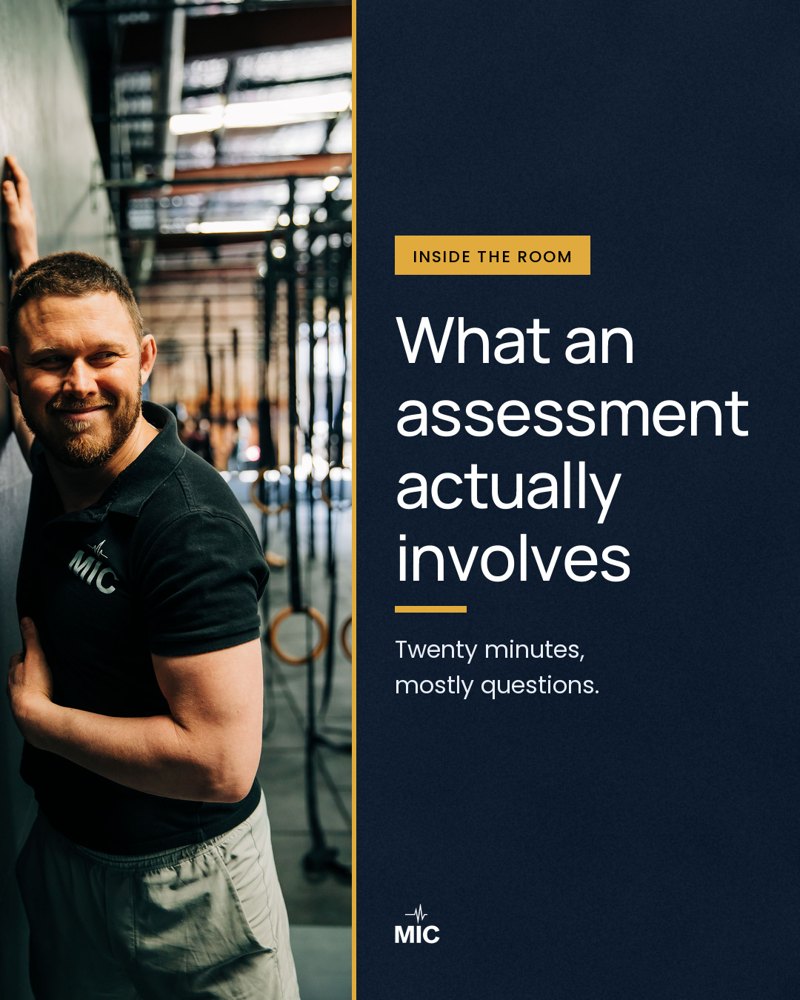 Real cover slide made for Movement Improvement Clinic